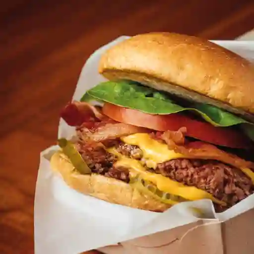 Hamburguesa Sencilla Queso Tocineta